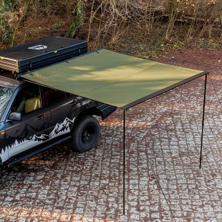 Wild Camp 2.5x3 m roof rack awning, green