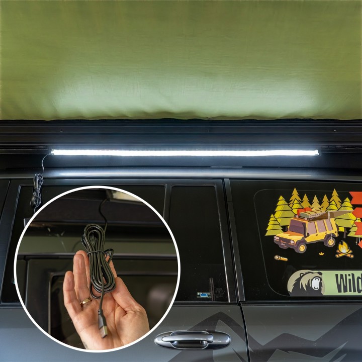 Wild Camp 2.5x3 m roof rack awning, green - view 9