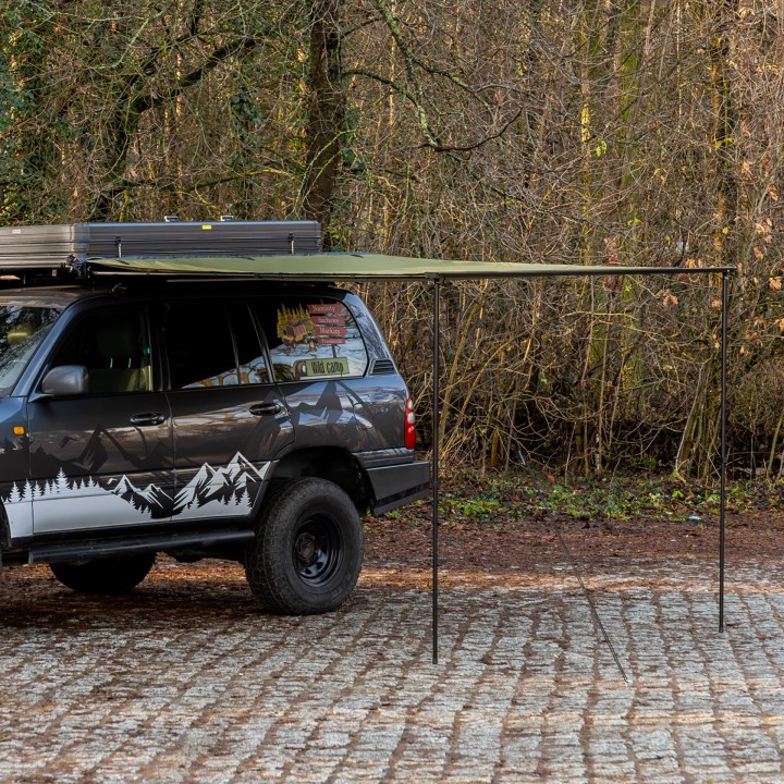 Wild Camp 2.5x3 m roof rack awning, green - view 10