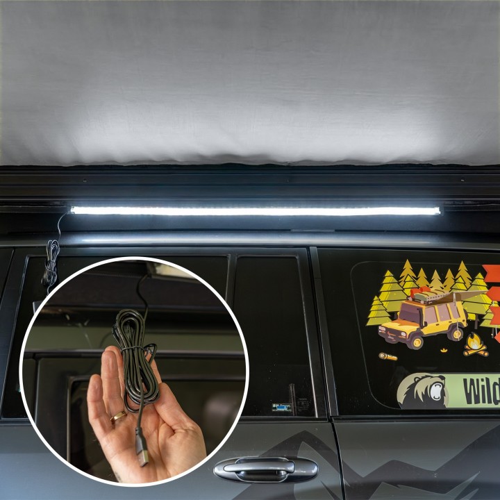 Wild Camp 2.5x2.5 m roof rack awning, grey - view 9