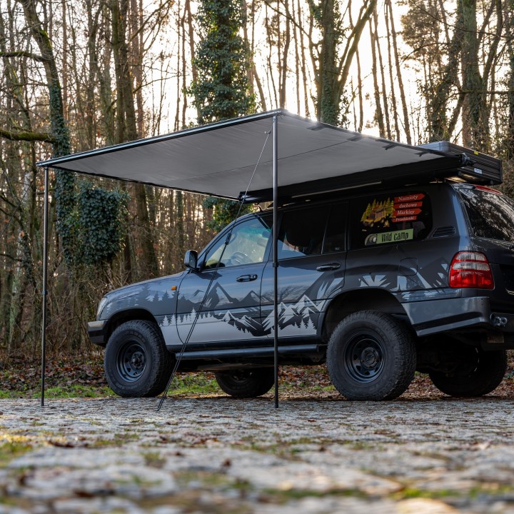 Wild Camp 2.5x3 m roof rack awning, grey - view 2