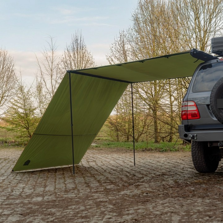Wild Camp vehicle awning front wall 2 x 2.5 m, green - view 3
