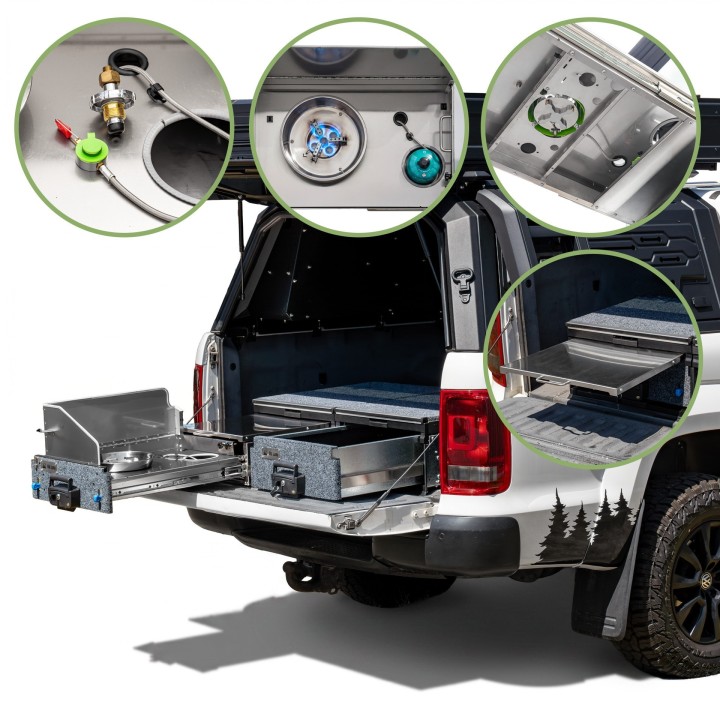 Wild Camp KCT700-A + TMA701-S expedition kitchen and drawer - view 2
