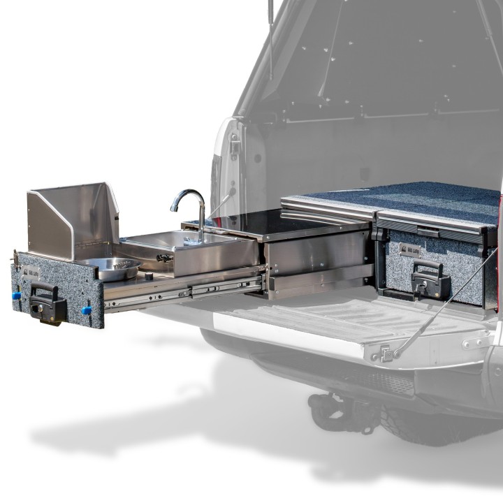 Wild Camp KCT700-B + TMA701-S kitchen with sink and drawer