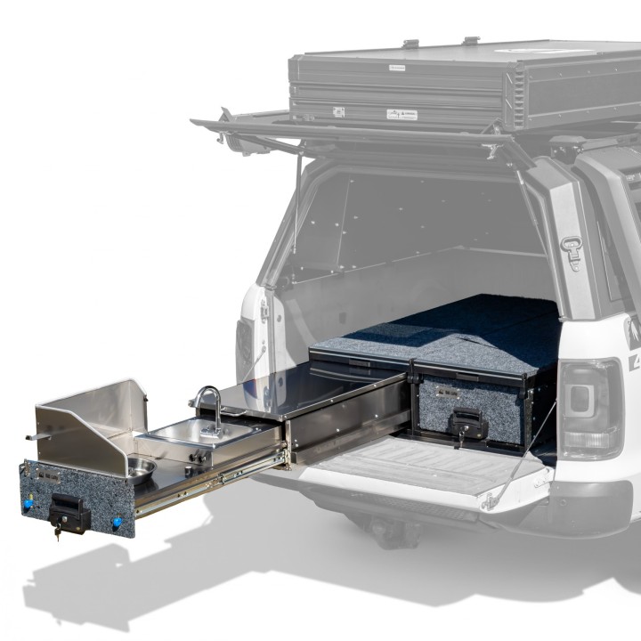 Wild Camp KCT1300 + TMA1301-S kitchen with sink and drawer