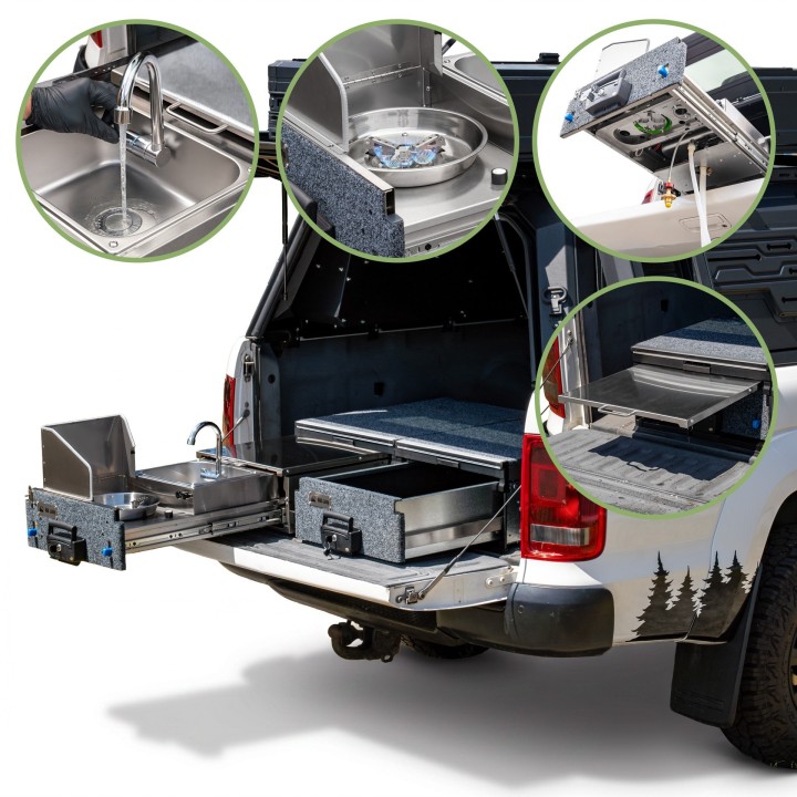 Wild Camp KCT901 expedition kitchen with sink and TMA901-S drawer - view 2