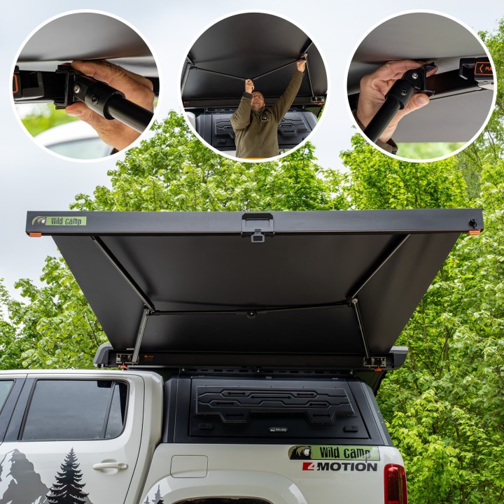 Wild Camp Horizon side awning in aluminium cassette with LED - view 5