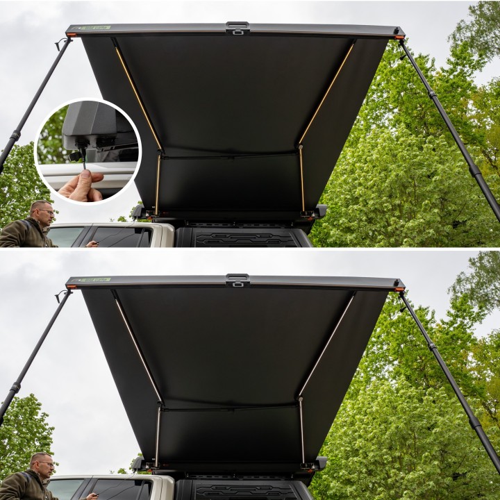 Wild Camp Horizon side awning in aluminium cassette with LED - view 10