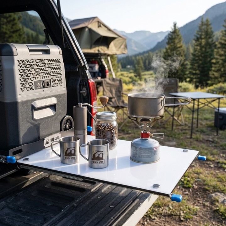 Wild Camp FST-30 fridge slide with pull-out table for 30-45 l - view 19