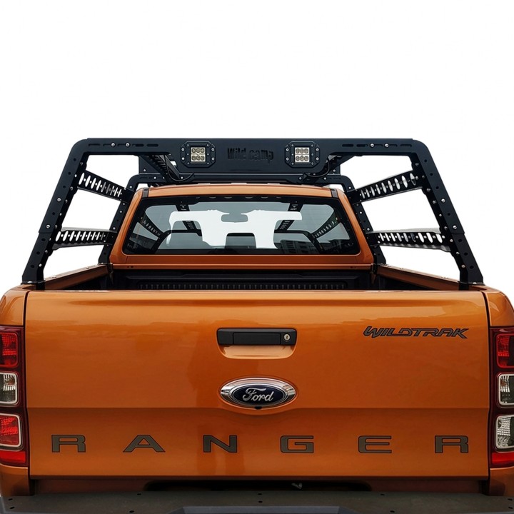 Wild Camp 130 cm bed rack with LED lamps - pickup bed frame - view 3