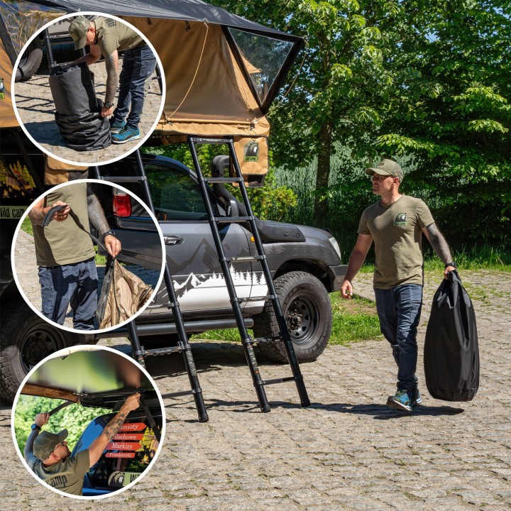 Wild Camp Ohio 220 Military Roof Tent Annex | Szekla4x4