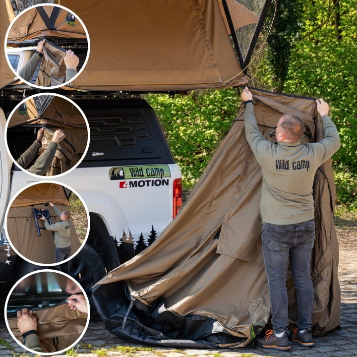 Wild Camp Ohio 180 Military Roof Tent Annex | Szekla4x4