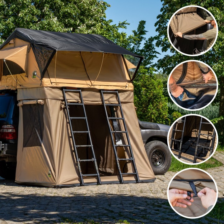 Wild Camp Ohio 220 Military Roof Tent Annex | Szekla4x4