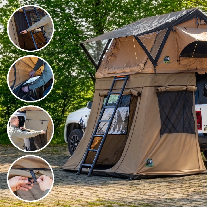 Wild Camp Ohio 180 Military Roof Tent Annex | Szekla4x4