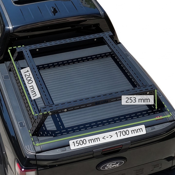 Wild Camp low bed rack 120 cm for pickup beds - 253 mm high - view 16