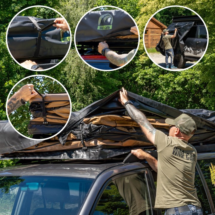 Wild Camp Ohio 220 Military Roof Top Tent | Szekla4x4