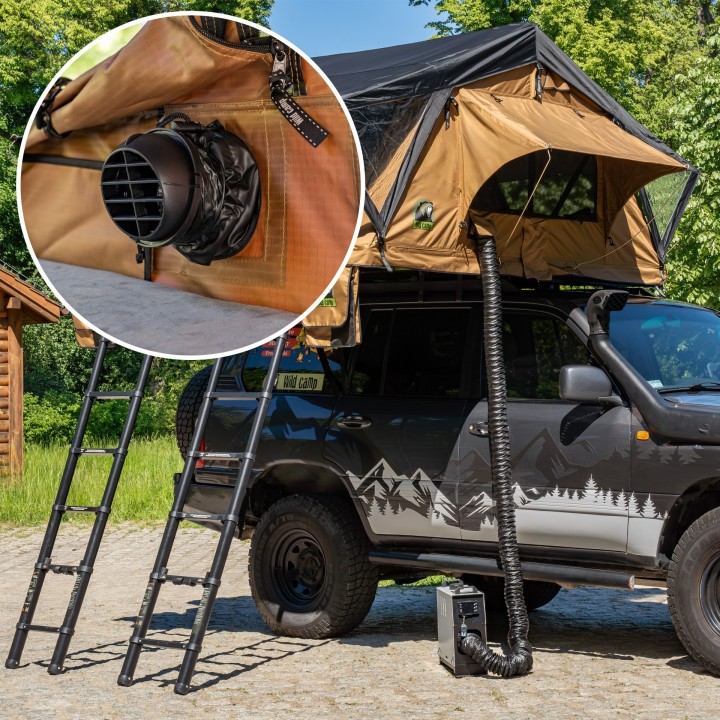 Wild Camp Ohio 220 Military Roof Top Tent | Szekla4x4