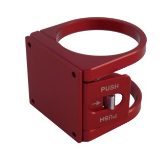 TEK208 CNC Fire Extinguisher Mount, Red – One-Hand Access