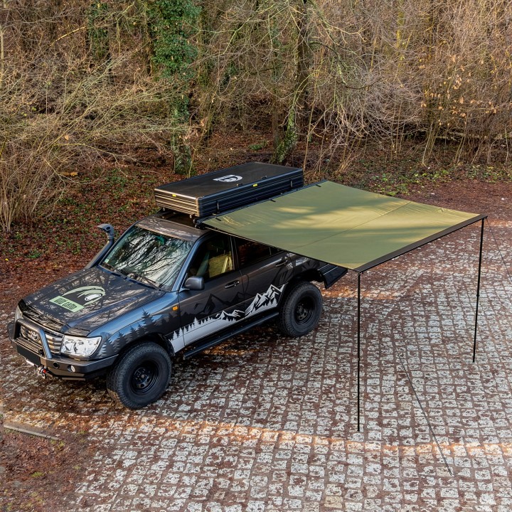 Wild Camp Vehicle Side Awning 2x2.5 m, Green | Szekla4x4