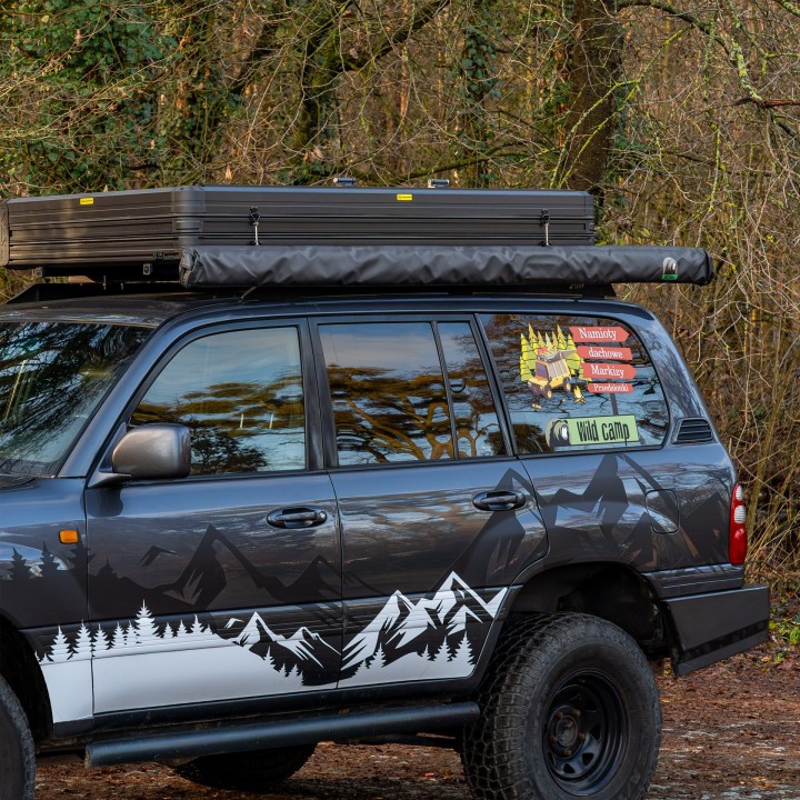 Wild Camp Vehicle Side Awning 2x2.5 m, Green | Szekla4x4
