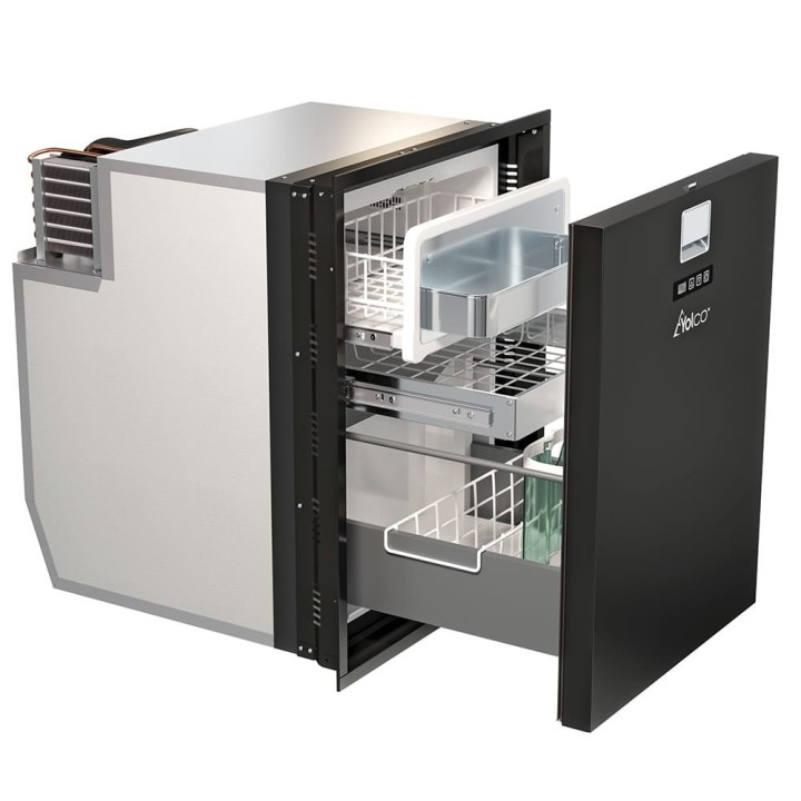Yolco QL90 Black 85 L built-in fridge for campers, 12/24V