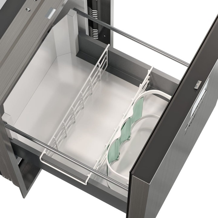 Yolco QL90 Silver 85 L built-in fridge for campers, 12/24V