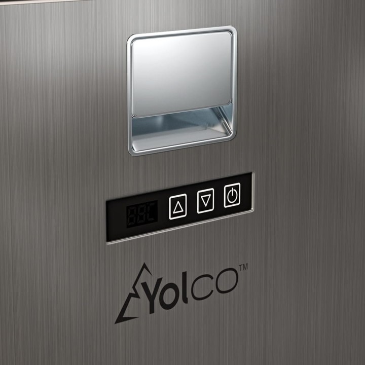 Yolco QL90 Silver 85 L built-in fridge for campers, 12/24V