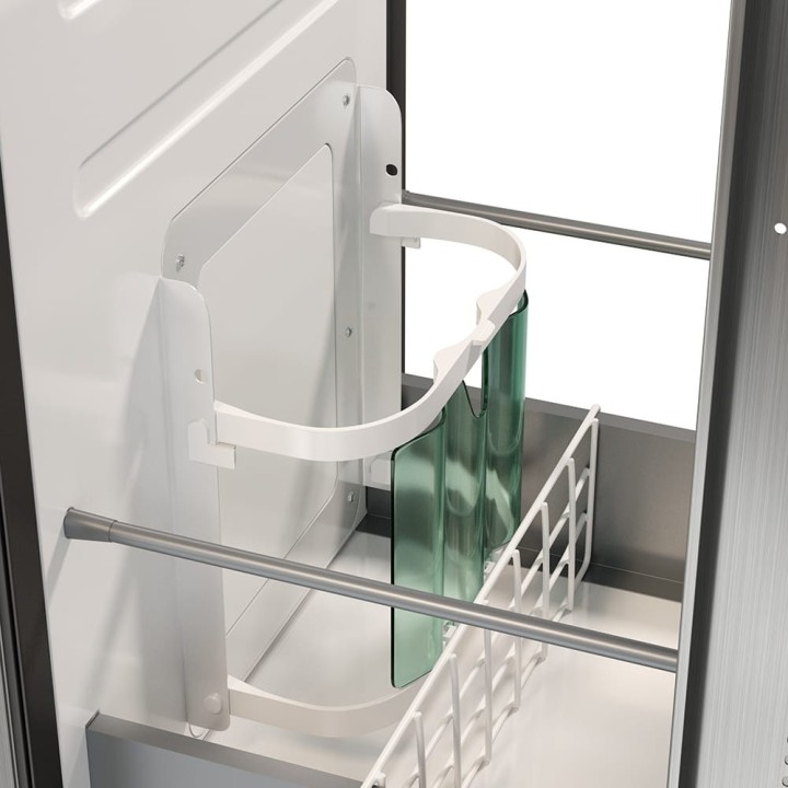 Yolco QL90 Silver 85 L built-in fridge for campers, 12/24V