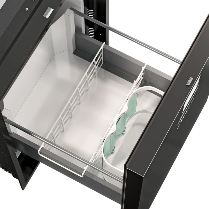 Yolco QL90 Black 85 L built-in fridge for campers, 12/24V