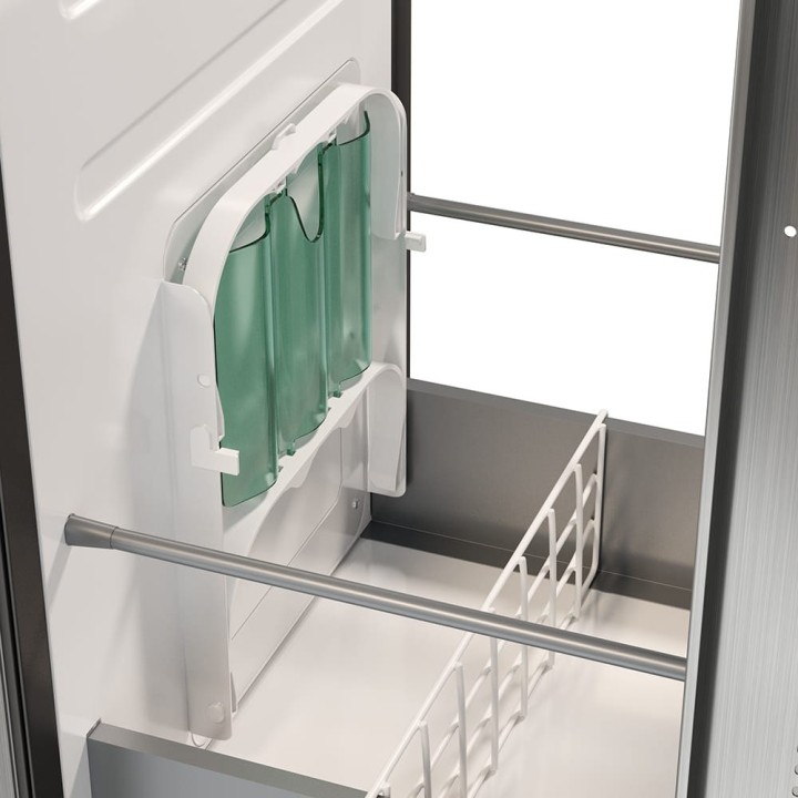 Yolco QL90 Silver 85 L built-in fridge for campers, 12/24V