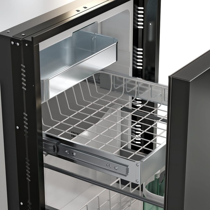 Yolco QL90 Black 85 L built-in fridge for campers, 12/24V
