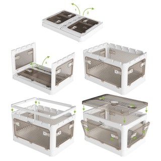 Yolco FB40 White 40 L collapsible storage box, white