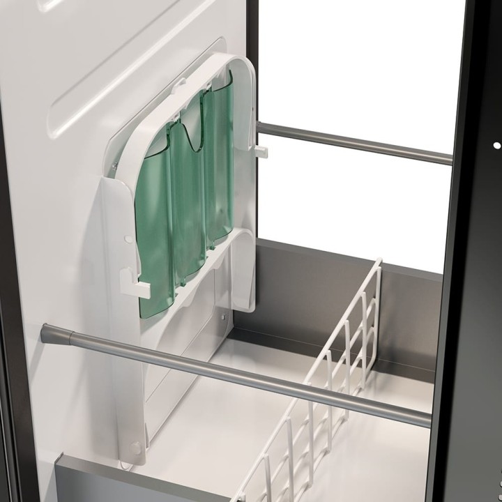 Yolco QL90 Black 85 L built-in fridge for campers, 12/24V