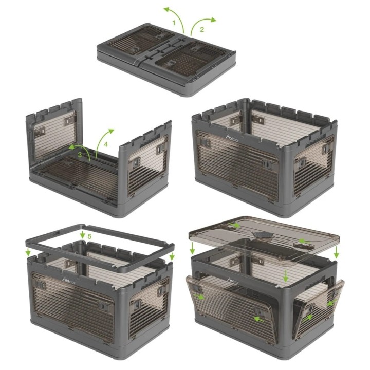 Yolco FB40 Carbon Folding Storage Box 40 L, Graphite - view 10