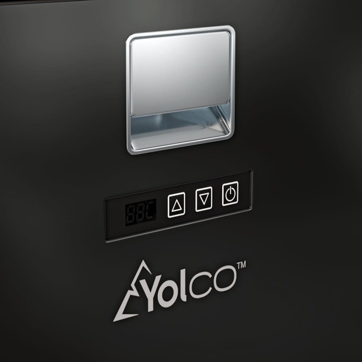 Yolco QL90 Black 85 L built-in fridge for campers, 12/24V