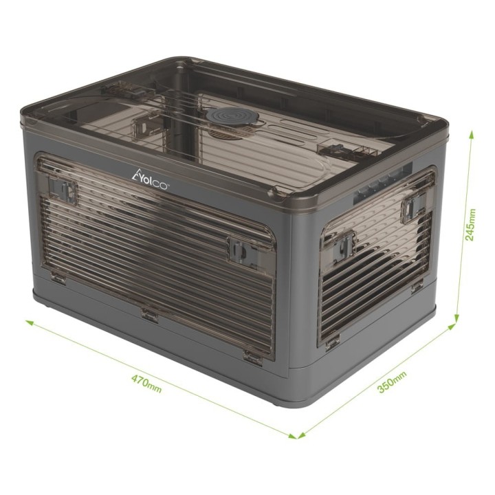 Yolco FB40 Carbon Folding Storage Box 40 L, Graphite - view 16
