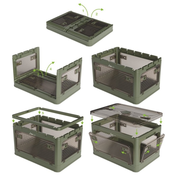 Yolco FB40 Green folding box 40 L for camping trips