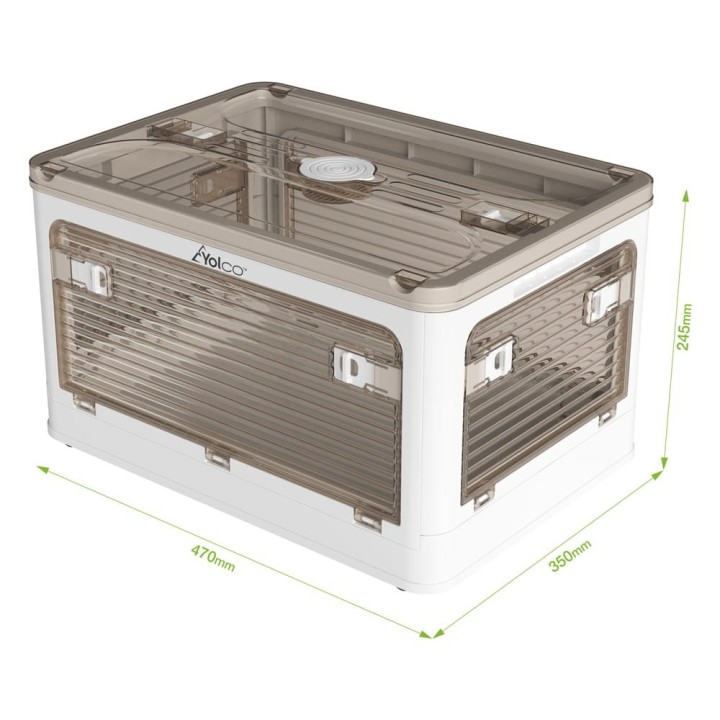 Yolco FB40 White Folding Storage Box 40 L, White - view 16