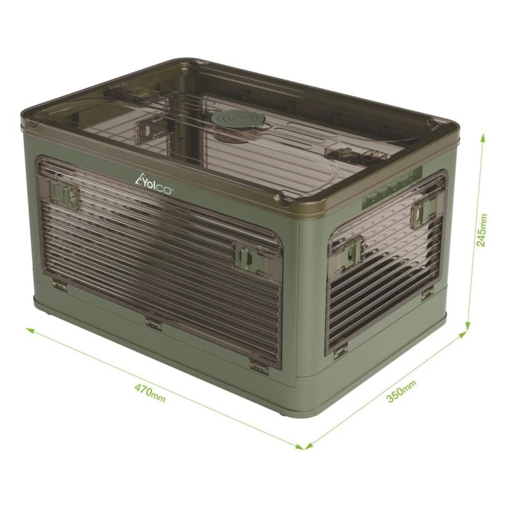 Yolco FB40 Green folding box 40 L for camping trips