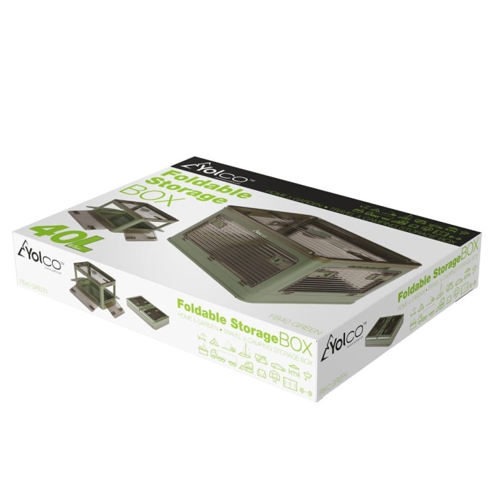 Yolco FB40 Green folding box 40 L for camping trips