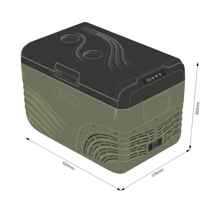 Yolco NX30 Green 28 L compressor fridge | Szekla4x4