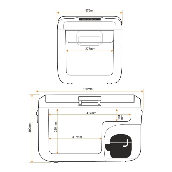 Yolco NX30 Green 28 L compressor fridge | Szekla4x4