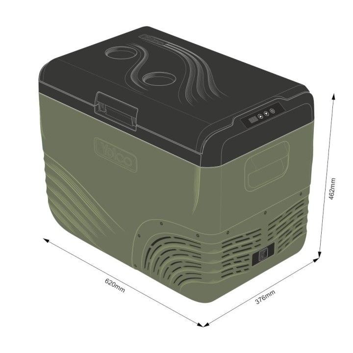 Yolco NX40 Green 37 L compressor fridge | Szekla4x4