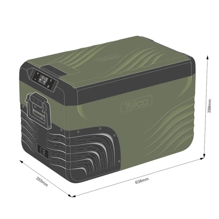 Yolco KX30 Green 25 L Dual-Zone fridge | Szekla4x4