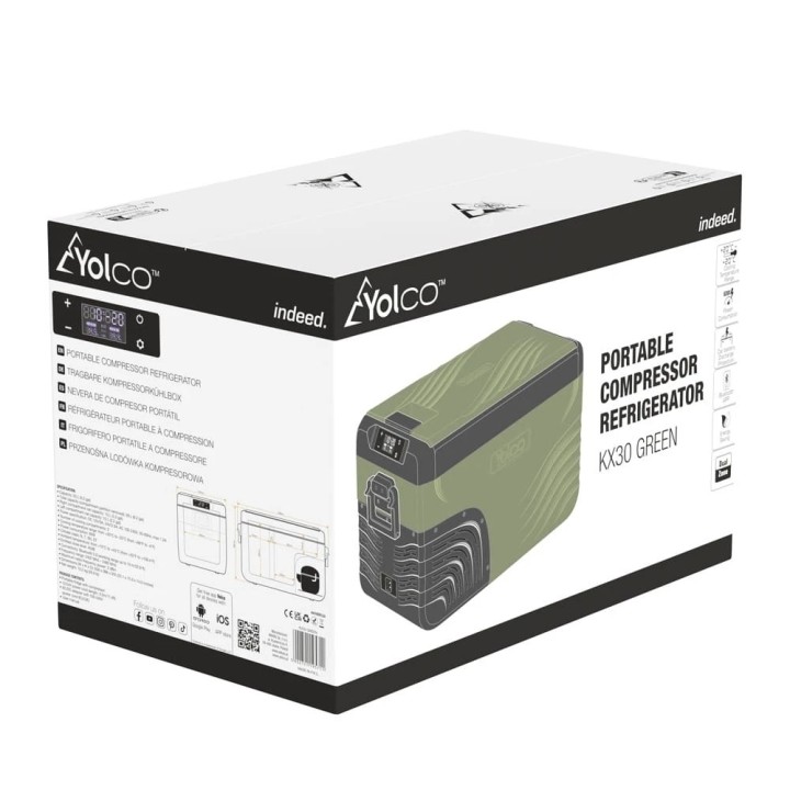 Yolco KX30 Green 25 L Dual-Zone fridge | Szekla4x4