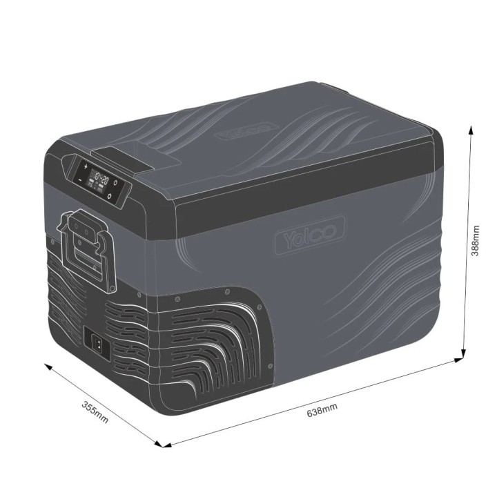 Yolco KX30 Carbon 25 L Dual-Zone fridge | Szekla4x4