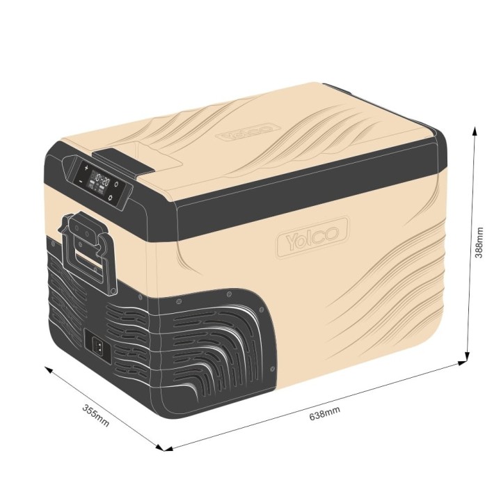 Yolco KX30 Sand 25 L compressor fridge | Szekla4x4