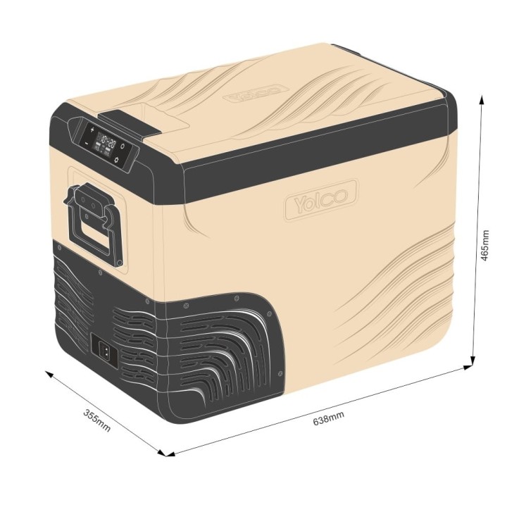 Yolco KX40 Sand 34 L compressor fridge | Szekla4x4