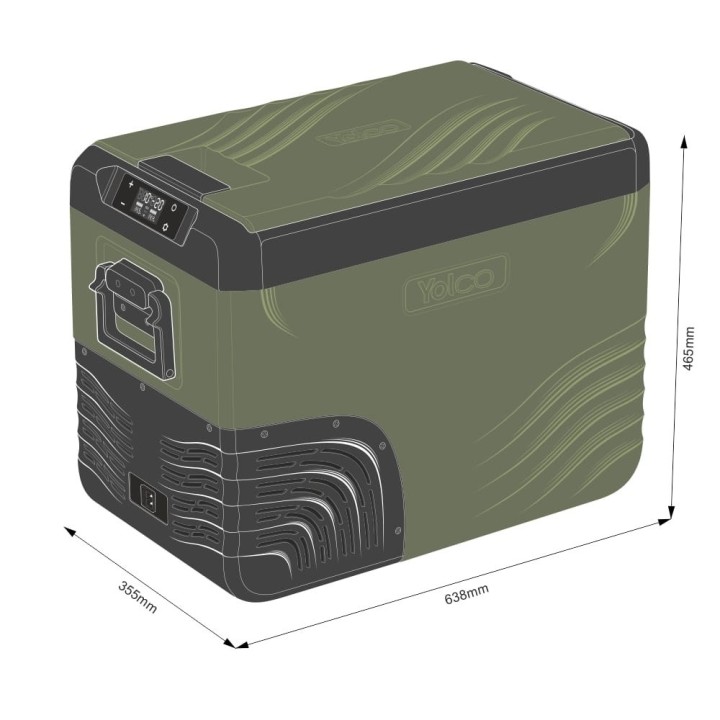 Yolco KX40 Green 34 L Dual-Zone fridge | Szekla4x4