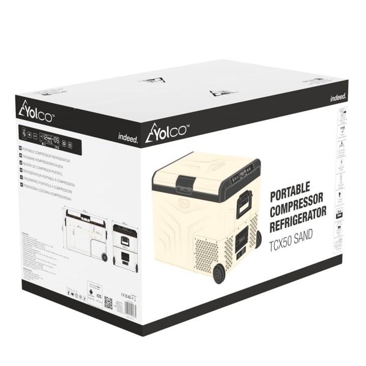Yolco TCX50 Sand 50 L Dual-Zone fridge | Szekla4x4